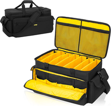 Large DJ Equipment Gig Bag Cable File Organizer Bag with Detachable Divi... - $142.34 CAD