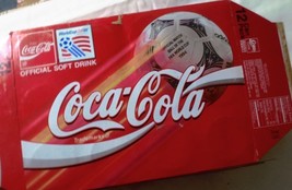 Coca-Cola Classic Paperboard Package for 12 12oz Cans Used World Cup Soccer - $2.48