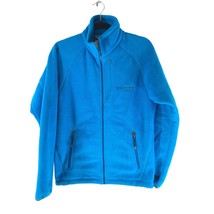 Columbia Mens Interchange Fleece Jacket Full Zip Pockets Blue S - $19.24
