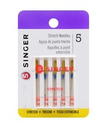 SINGER 04721 Size 90/14 Stretch Sewing Machine Needles, 5-Count , White - £13.29 GBP