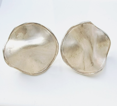 J. GABRIEL DESIGNER 925 STERLING SILVER FREE FORM STUD EARRINGS 23.8 GRAM - $1,768.73 MXN