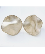 J. GABRIEL DESIGNER 925 STERLING SILVER FREE FORM STUD EARRINGS 23.8 GRAM - $1,768.73 MXN