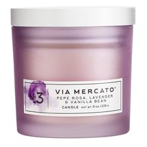 Via Mercato Single Wick 8oz Fragrant Candle No.3 - Pepe Rosa, Lavender, Vanilla  - £16.07 GBP