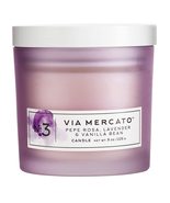 Via Mercato Single Wick 8oz Fragrant Candle No.3 - Pepe Rosa, Lavender, ... - £15.71 GBP