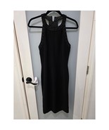 Vintage Oscar Collection Black Beaded Cocktail Dress 8 Halter Neck - $1,004.56 MXN