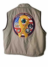 Vintage Wrangler Hero Sherpa Lined Vest S Large-Defending Freedom -Proud America - $67.32