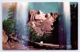 Postcard Mt. Rushmore Memorial By Gutzon Borglum Black Hills South Dakota - £2.80 GBP