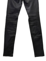 Joe's Jeans The Skinny Leg Denim Coated Black 25 USA Made Stretch Cotton Spandex image 8
