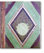 Leaf Notebook Journal Hand Crafted Bali Pineapple Hawaii Natural Leaves NEW - £9.76 GBP