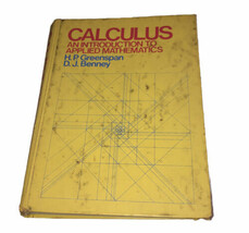 Calculus “Introduction To Applied Mathematics” H. P. Greenspan 1973 - $35.79