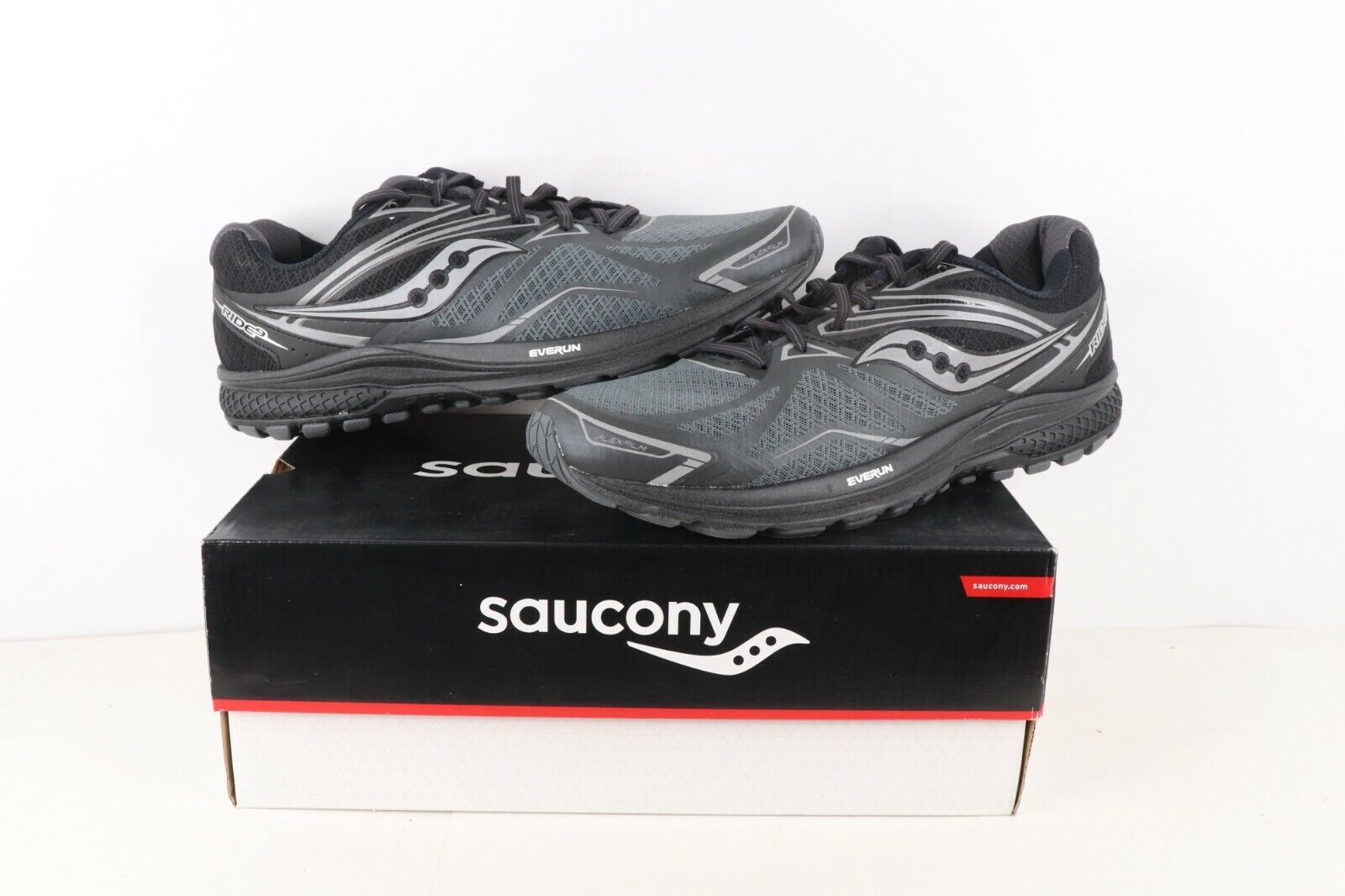 Primary image for New Saucony Ride 9 Reflex Gym Jogging Running Shoes Sneakers Black Mens 11.5