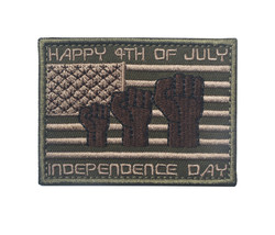 Happy 4th of July Embroidered Tactical Patch - $6.23