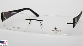 New Carlo Bellini Cb 7313 C10 Matte Black Eyeglasses Titanium 54-19-140mm Italy - £58.36 GBP