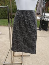 NWT KASPER BLACK&amp;WHITE PRINT KNIT SKIRT M - $24.99