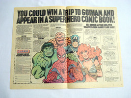 1978 Clark Bar Ad With Hulk, Thing, Spider-Man, Red Sonja, Captain America - £6.37 GBP
