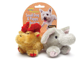 Booda Squatter Moose/Elephant Small Dog &amp; Puppy Toy Multi-Color 1ea/SM, 2 pk - £8.66 GBP