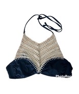 Bathing Suit Top Crochet Halter Size S No tag See Measurements Boho Sexy... - £6.33 GBP
