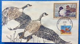 RW56 Federal Duck Stamp FDC / First Day Cover (Gary) Hudeck HP Cachet 1989 - £11.43 GBP