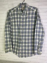 LL Bean Mens Size M Regular Cotton Multi Plaid Button Up Shirt Tradition... - £23.74 GBP