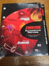 2009 Cardone New Remanufactured Automotive Motors Catalog MTR09 - $23.93