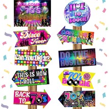 20 Pieces 70S Party Sign Disco Party Decorations Funny Disco Decor 1970S... - $24.69
