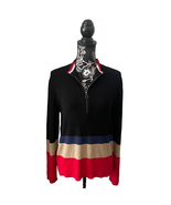 Aldomartins Half Zip Pullover Sweater Color Block Barcelona Spain - 42&quot; ... - £28.19 GBP