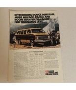 Dodge Mini Ram Print Ad Advertisement 1981 pa10 - £6.20 GBP