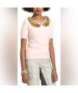Anthropologie Corey Lynn Calter Peter-Pan Paillettes Sweater Size Medium - $59.57 CAD