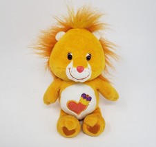 9" Care Bears Cousins 2004 Brave Heart Lion Orange Stuffed Animal Plush Toy - $27.55