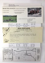 Bear Pole Ranch Ski Lodge Brochure and Ephemera Lot Colorado 1982 - $25.00