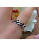 Black CZ Eternity Ring: Sterling Silver Anniversary Band - $1,236.66 MXN