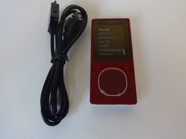 MICROSOFT  ZUNE  RED  4GB...NEW  BATTERY... - £70.78 GBP