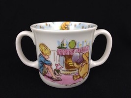 Royal Doulton England Disney Classic Winnie The Pooh Double Handled Child&#39;s Cup - £16.41 GBP