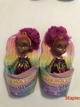 Lot Of 2 Hairmazing Mini Doll-Pink Hair 4” Dolls - £9.03 GBP