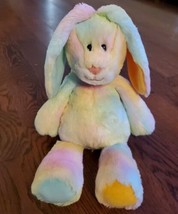 15&quot; Mary Meyer Marshmallow Honeydew Bunny Tie Dye Pastel Plush Stuffed A... - £13.34 GBP