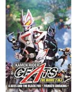 KAMEN RIDER GEATS THE MOVIE 2 IN 1: 4 ACES AND THE BLACK FOX + JYAMATO A... - $23.75
