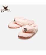 K.Signature Mora Women&#39;s  Sheepskin Flip-Flops Slippers Thong Sandals  - $732.69 MXN