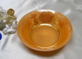 1840 Antique Anchor Hocking Laurel Peach Lustre Berry Bowl - £3.14 GBP