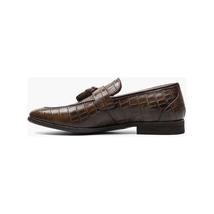 Stacy Adams Franz Moc Toe Tassel Slip On Shoes Croco Leather Cognac  25624-221 image 6