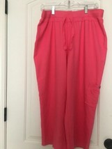 Hanes Just My Size Women&#39;s Plus Pink French Terry Capri Pants Size 1X - £32.20 GBP