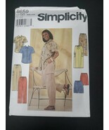 Simplicity Sewing Pattern 8659 Pants Shorts Skirt Top Blouse Uncut Size ... - $4.95