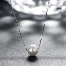 Fresh Water Pearl Sterling Silver Necklace - £14.01 GBP