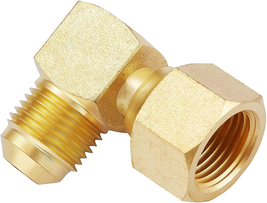 Elbow Connector 90° Replacement for Olympian Low Pressure Gas Fire Heaters Brass - £11.01 GBP