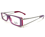 Ray-Ban Eyeglasses Frames RB5091 2217 Purple Pink Silver Rectangular 51-... - £59.06 GBP