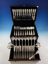 Rose by Stieff Sterling Silver Flatware Set For 12 Service 85 Pieces Rep... - $3,955.05