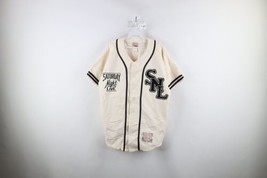Vintage Roots Mens Medium Distressed Saturday Night Live Baseball Jersey Cream - £110.75 GBP