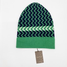 NWT Gucci Zaggede Wool Beanie Grass Green Blue Size Medium - £228.23 GBP