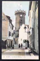 Vintage 1910s Clock Tower Vichy France Color Postcards 3.5x5.5 - $9.49