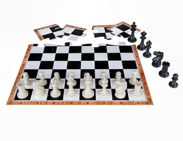 Jigchess chess set-chess board puzzle, plastic chess pieces ideal gift - £29.16 GBP