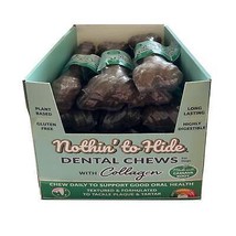 Fieldcrest Farms Nothin&#39; to Hide Dental Bone Collagen Dog Chew Display Beef, 7 i - £132.90 GBP